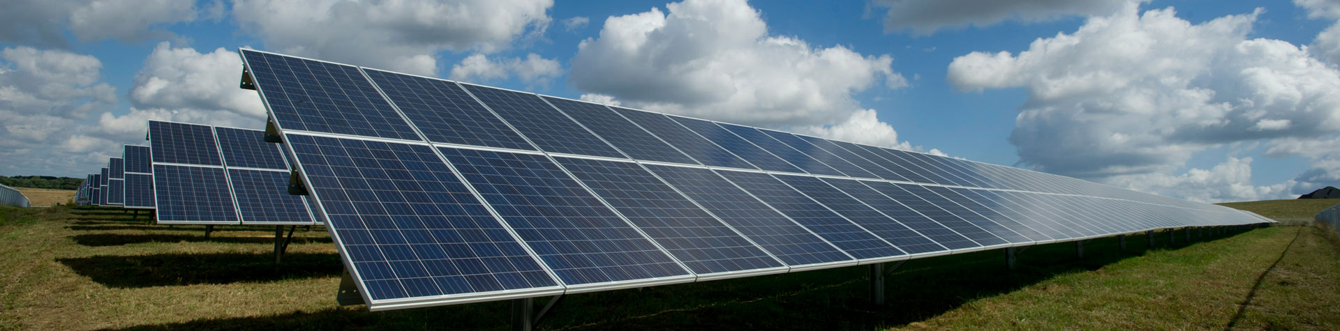 Field of solar panels